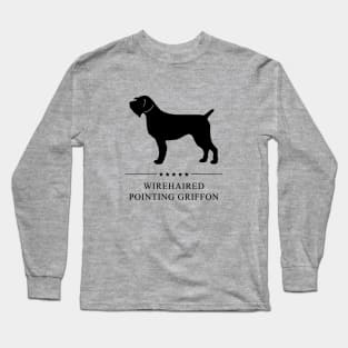 Wirehaired Pointing Griffon Black Silhouette Long Sleeve T-Shirt